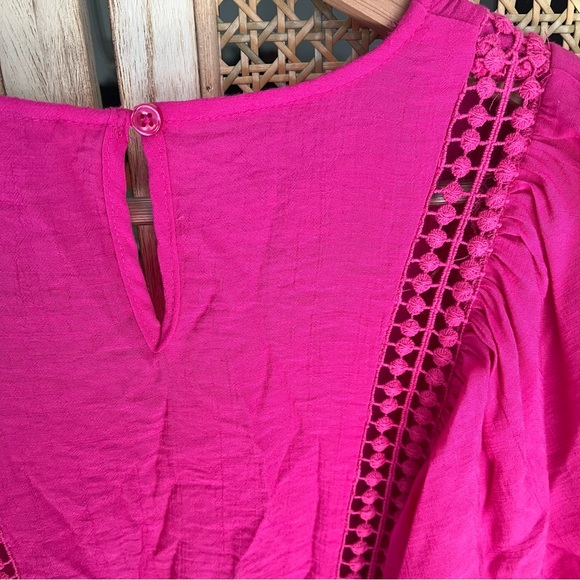 Pink Ruffle Mini Dress - Picture 6 of 7